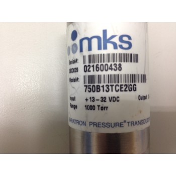 MKS 750B13TCE2GG 1000 Torr Baratron Pressure Transducer
